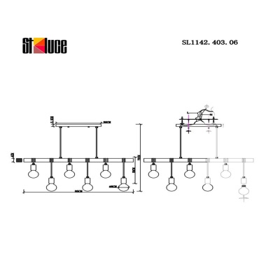 Подвесной светильник EVOLUCE Bagetti SL1142.403.06