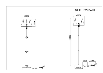Торшер EVOLUCE Manila SLE107505-01