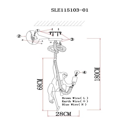 Подвесной светильник EVOLUCE Tenato SLE115103-01