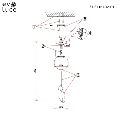 Накладной светильник EVOLUCE Modena SLE115402-01
