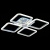 Потолочная люстра EVOLED Qutro SLE200412-04RGB Потолочная люстра EVOLED Qutro SLE200412-04RGB