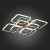 Потолочная люстра EVOLED Qutro SLE200472-08RGB Потолочная люстра EVOLED Qutro SLE200472-08RGB