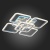 Потолочная люстра EVOLED Qutro SLE200412-05RGB Потолочная люстра EVOLED Qutro SLE200412-05RGB