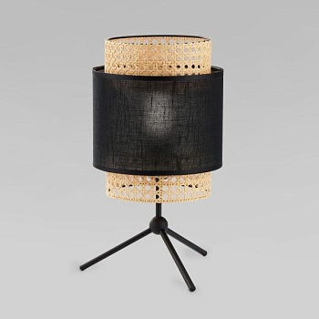 Настольная лампа с абажуром TK Lighting 5567 Boho Black