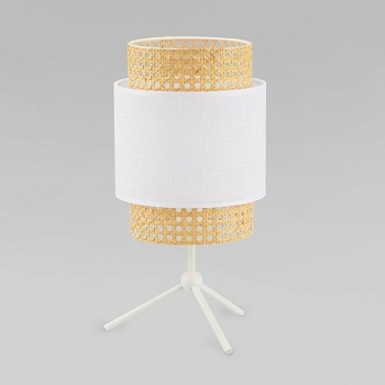 Настольная лампа с абажуром TK Lighting 6565 Boho White