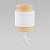 Настольная лампа с абажуром TK Lighting 6565 Boho White