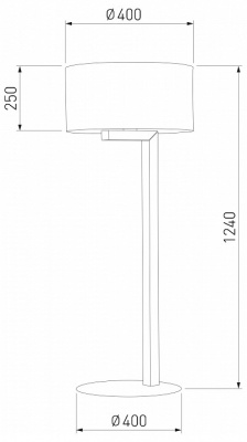 Торшер TK Lighting Troy 5032 Troy Gray