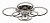 Потолочная люстра EVOLED Cerina SLE500582-08RGB