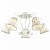 Потолочная люстра Odeon Light Montala 2886/5C