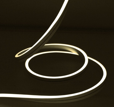 Светодиодный Гибкий Неон Rich LED, односторонний, теплый белый, кратность резки 1 метр,  размер 8*16 мм, 24 В, 50 м