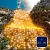 Светодиодный занавес (дождь) Rich LED 2*9 м, желтый, черный провод,
