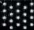 Светодиодный узорный занавес звезды Rich LED, размер 2*2 м, белый, прозрачный провод, 20 звезд, соединяемый, 220 В.