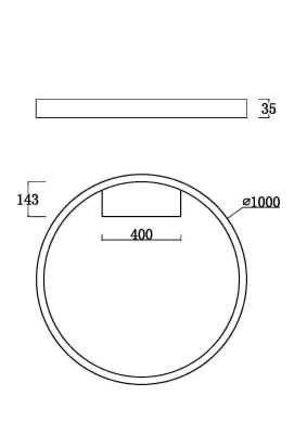 Светильник светодиодный потолочный Maytoni Rim MOD058CL-L65B3K