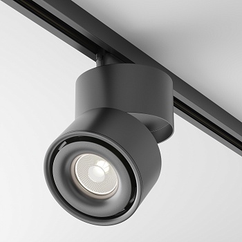 Трековый однофазный светодиодный светильник диммируемый Maytoni Unity Yin TR084-1-15W4K-D-B