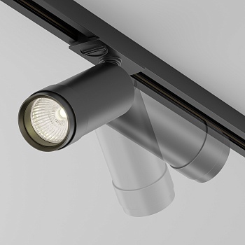 Трековый однофазный светодиодный светильник диммируемый Maytoni Unity Focus LED TR021-1-12B3K-Z-D-B