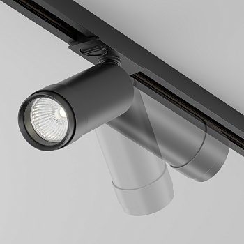 Трековый однофазный светодиодный светильник диммируемый Maytoni Unity Focus LED TR021-1-12B4K-Z-D-B