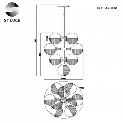 Люстра ST-Luce Todo SL1184.403.13