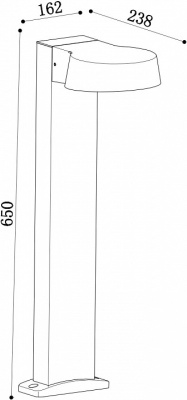 Ландшафтный светильник Outdoor O443FL-L12GF3K