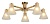 Потолочная люстра Arte Lamp Meleph A4096PL-5BR