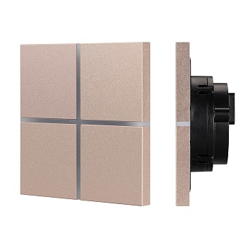 INTELLIGENT ARLIGHT Сенсорная панель KNX-304-13-IN Champagne (BUS, Frameless) (IARL, IP20 Металл, 2 года)