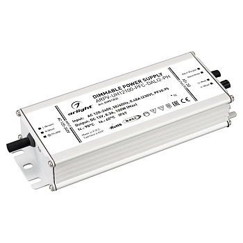 Блок питания ARPV-UH12100-PFC-DALI2-PH (12V, 8.3A, 100W) (Arlight, IP67 Металл, 7 лет)