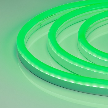 Гибкий неон ARL-CF2835-U15M20-24V Green (26x15mm) (Arlight, 8 Вт/м, IP65)