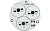 Плата D55-3E 1R-1G-1B Emitter (3x LED, 000-04) (Turlens, -)