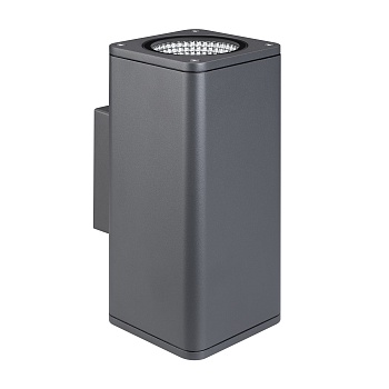 Светильник LGD-EVO-WALL-TWIN-S100x100-2x12W Day4000 (GR, 44 deg, 230V) (Arlight, IP54 Металл, 3 года)