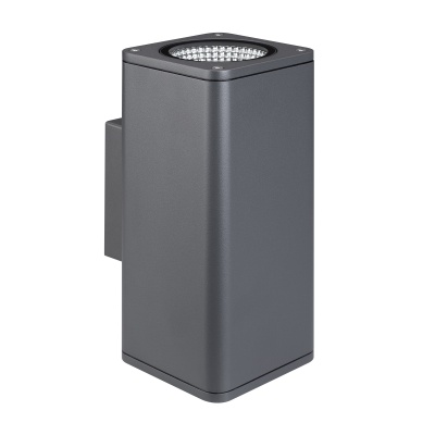 Светильник LGD-EVO-WALL-TWIN-S100x100-2x12W Day4000 (GR, 44 deg, 230V) (Arlight, IP54 Металл, 3 года)