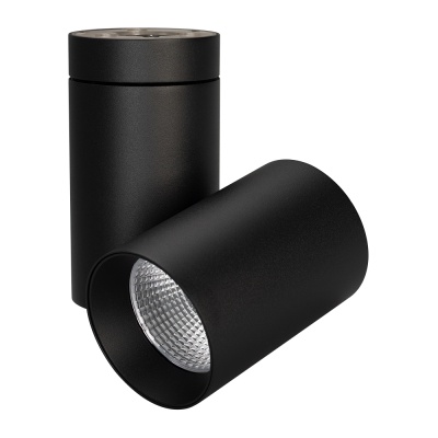 Светильник SP-POLO-SURFACE-TURN-R85-15W Warm3000 (BK-BK, 40 deg) (Arlight, IP20 Металл, 3 года)