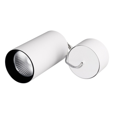 Светильник подвесной SP-POLO-R85-2-15W Warm White 40deg (White, Black Ring) (Arlight, IP20 Металл, 3 года)