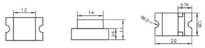 Светодиод ARL-0805UBC-90mcd (Arlight, 0805)