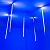 Светодиодная гирлянда ARD-ICEFALL-CLASSIC-D12-500-5PCS-CLEAR-72LED-LIVE BLUE (230V, 6W) (Ardecoled, IP65)