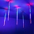 Светодиодная гирлянда ARD-ICEFALL-CLASSIC-D12-500-5PCS-CLEAR-72LED-LIVE RGB (230V, 6W) (Ardecoled, IP65)