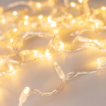 Светодиодная гирлянда ARD-STRING-CLASSIC-10000-CLEAR-100LED-FLASH Warm/Warm (230V, 7W) (Ardecoled, IP65)