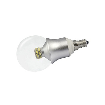 Светодиодная лампа E14 CR-DP-G60 6W Day White (Arlight, ШАР)