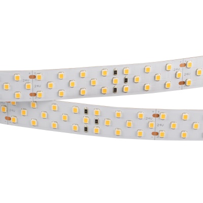 Лента RT 2-5000 24V Warm2700 3x2 (2835, 1260 LED, LUX) (Arlight, 27 Вт/м, IP20)