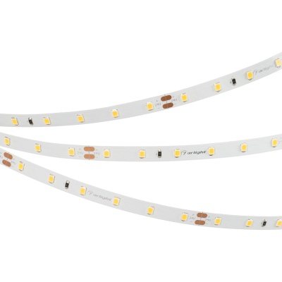 Светодиодная лента RT-A60-8mm 24V Warm2400 (7.2 W/m, IP20, 2835, 5m) (Arlight, Открытый)