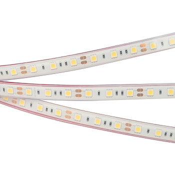 Лента RTW 2-5000PGS 12V Warm 2x (5060, 300 LED, LUX) (Arlight, 14.4 Вт/м, IP67)