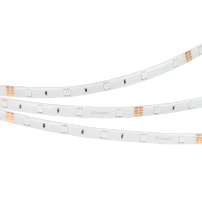 Лента RTW 2-5000SE 24V RGB (5060, 150 LED, LUX) (Arlight, 7.2 Вт/м, IP65)