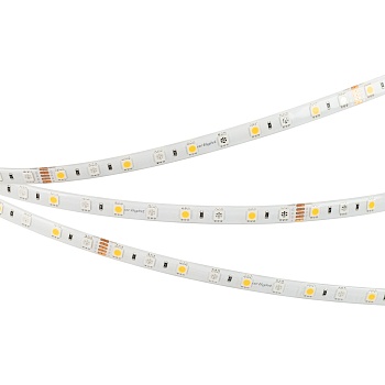 Светодиодная лента RTW-SE-B60-10mm 24V RGBW-White (14.4 W/m, IP65, 5060, 5m) (Arlight, Открытый)