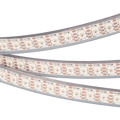 Лента SPI-5000P-RAM-5060-100 12V Cx1 RGB-Auto (12mm, 14.4W/m, IP66)) (Arlight, Закрытый, IP66)