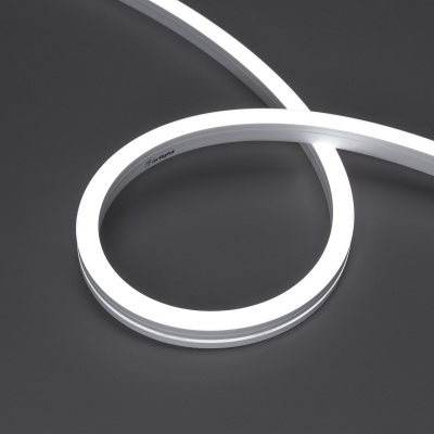 Светодиодная лента герметичная MOONLIGHT-SIDE-A140-12x17mm 24V White6000 (9.6 W/m, IP67, 5m, wire x2) (Arlight, Вывод боковой, 3 года)