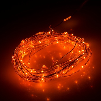 Светодиодная нить WR-5000-12V-Orange (1608,100LED) (Arlight, IP65)