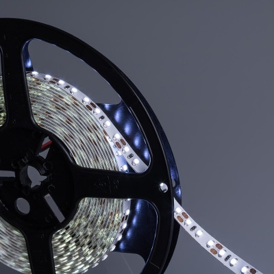 Лента RT 2-5000 12V Cool 8K 2x (3528, 600 LED, LUX) (Arlight, 9.6 Вт/м, IP20)