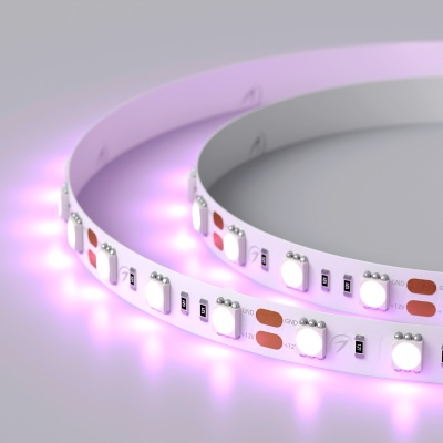 Лента RT 2-5000 12V Pink 2X (5060, 300 LED, LUX) (Arlight, 14.4 Вт/м, IP20) ARLIGHT Арт. 015975