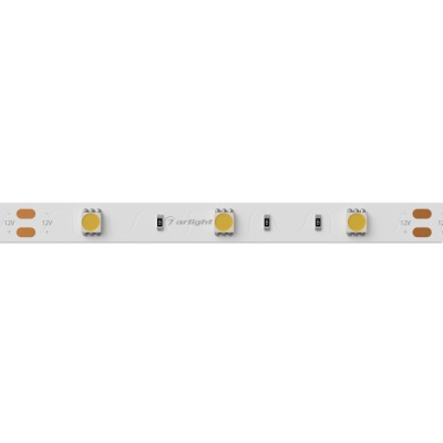 Лента RT 2-5000 12V Warm2400 (5060, 150 LED, LUX) (Arlight, 7.2 Вт/м, IP20)