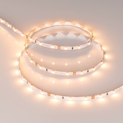 Лента RT 2-5000 12V Warm2400 5mm (3528, 300 LED, LUX) (Arlight, 4.8 Вт/м, IP20) ARLIGHT Арт. 028616