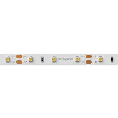 Лента RT 2-5000 12V Warm3000 (3528, 300 LED, LUX) (Arlight, 4.8 Вт/м, IP20)