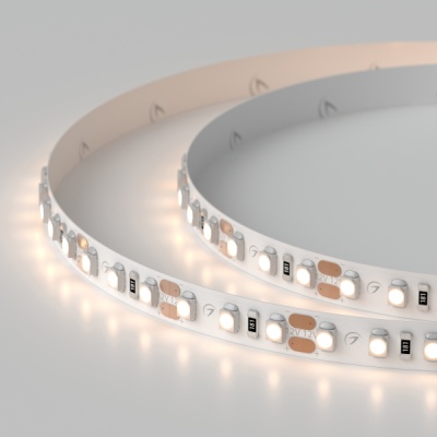 Лента RT 2-5000 12V Warm3000 2x (3528, 600 LED, LUX) (Arlight, 9.6 Вт/м, IP20) ARLIGHT Арт. 024116(B)